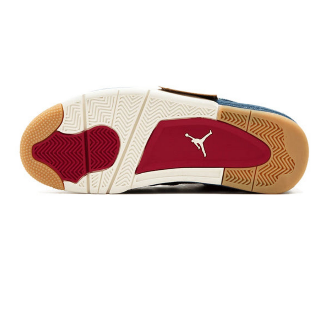 Levi's x Air Jordan 4 Retro 'Denim'- Streetwear Fashion - ellesey.com