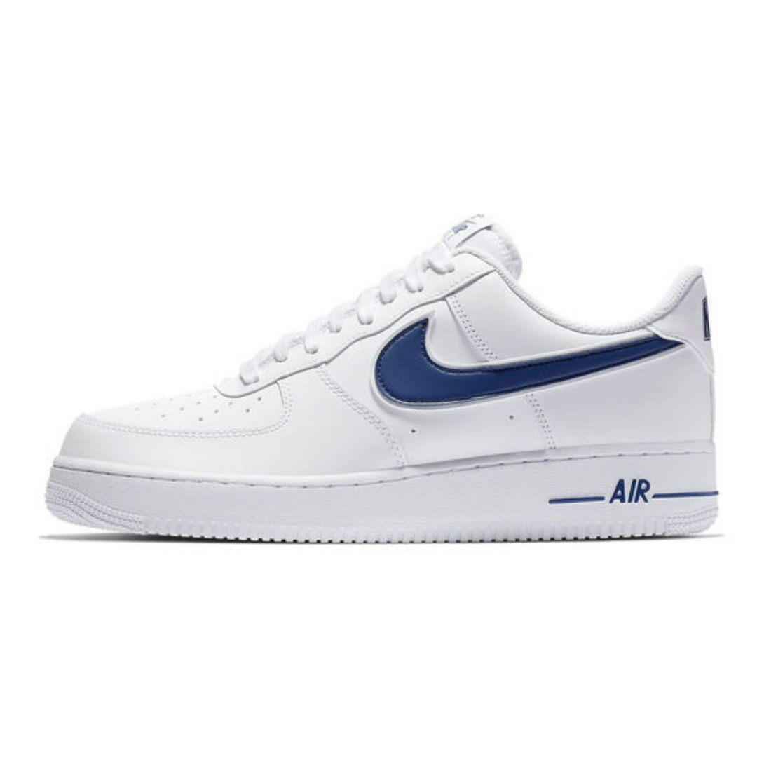 Nike Air Force 1 '07 3 'White Deep Royal'- Streetwear Fashion - ellesey.com