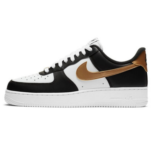 Nike Air Force 1 '07 'Black Gold'- Streetwear Fashion - ellesey.com