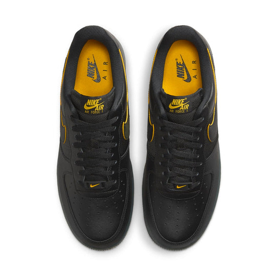 Nike Air Force 1 '07 'Black University Gold'- Streetwear Fashion - ellesey.com