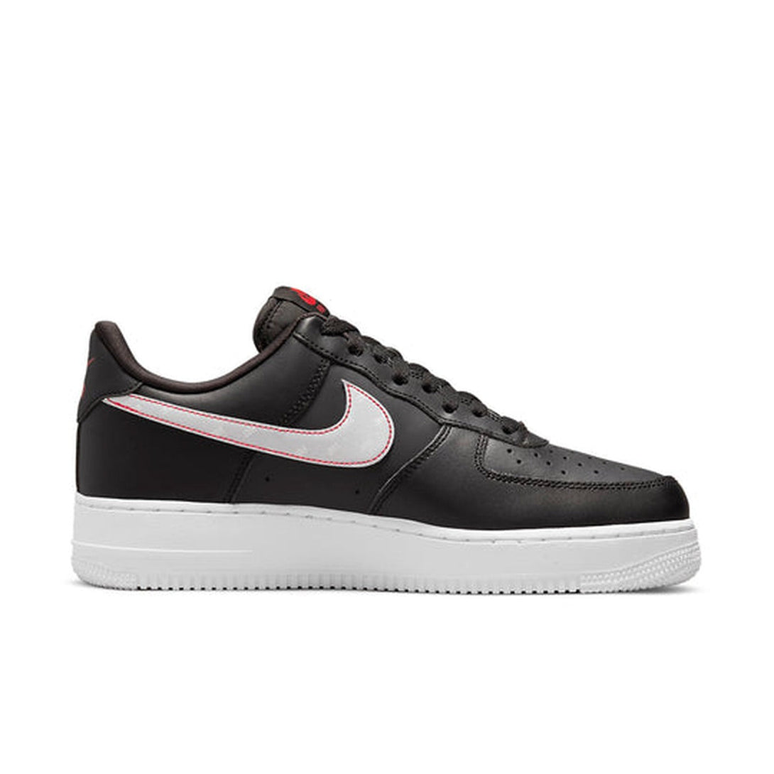 Nike Air Force 1 '07 Black/Red- Streetwear Fashion - ellesey.com