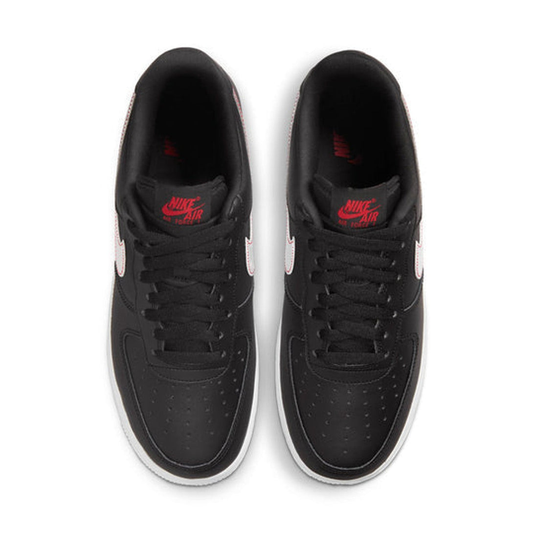 Nike Air Force 1 '07 Black/Red- Streetwear Fashion - ellesey.com