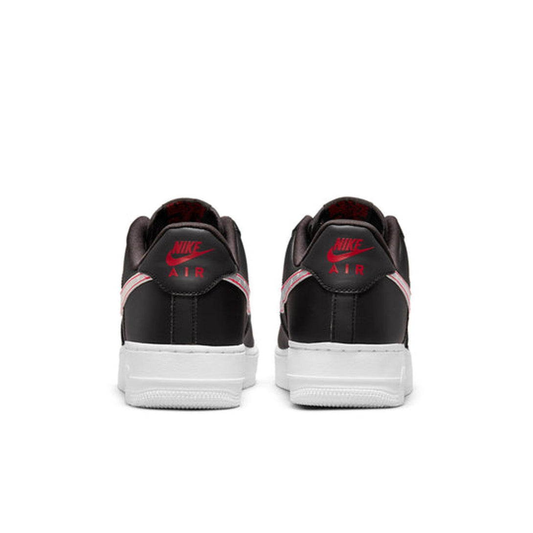 Nike Air Force 1 '07 Black/Red- Streetwear Fashion - ellesey.com