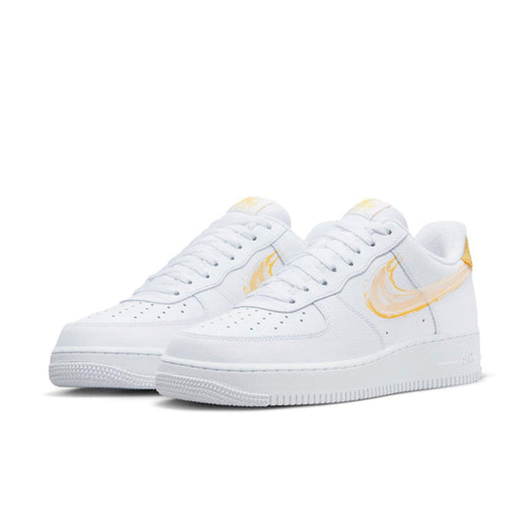 Nike Air Force 1 '07 'Brushstroke - White Solar Flare'- Streetwear Fashion - ellesey.com