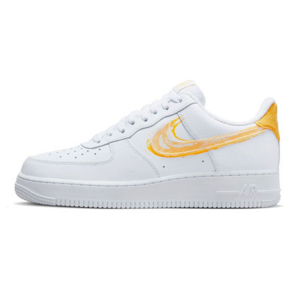 Nike Air Force 1 '07 'Brushstroke - White Solar Flare'- Streetwear Fashion - ellesey.com