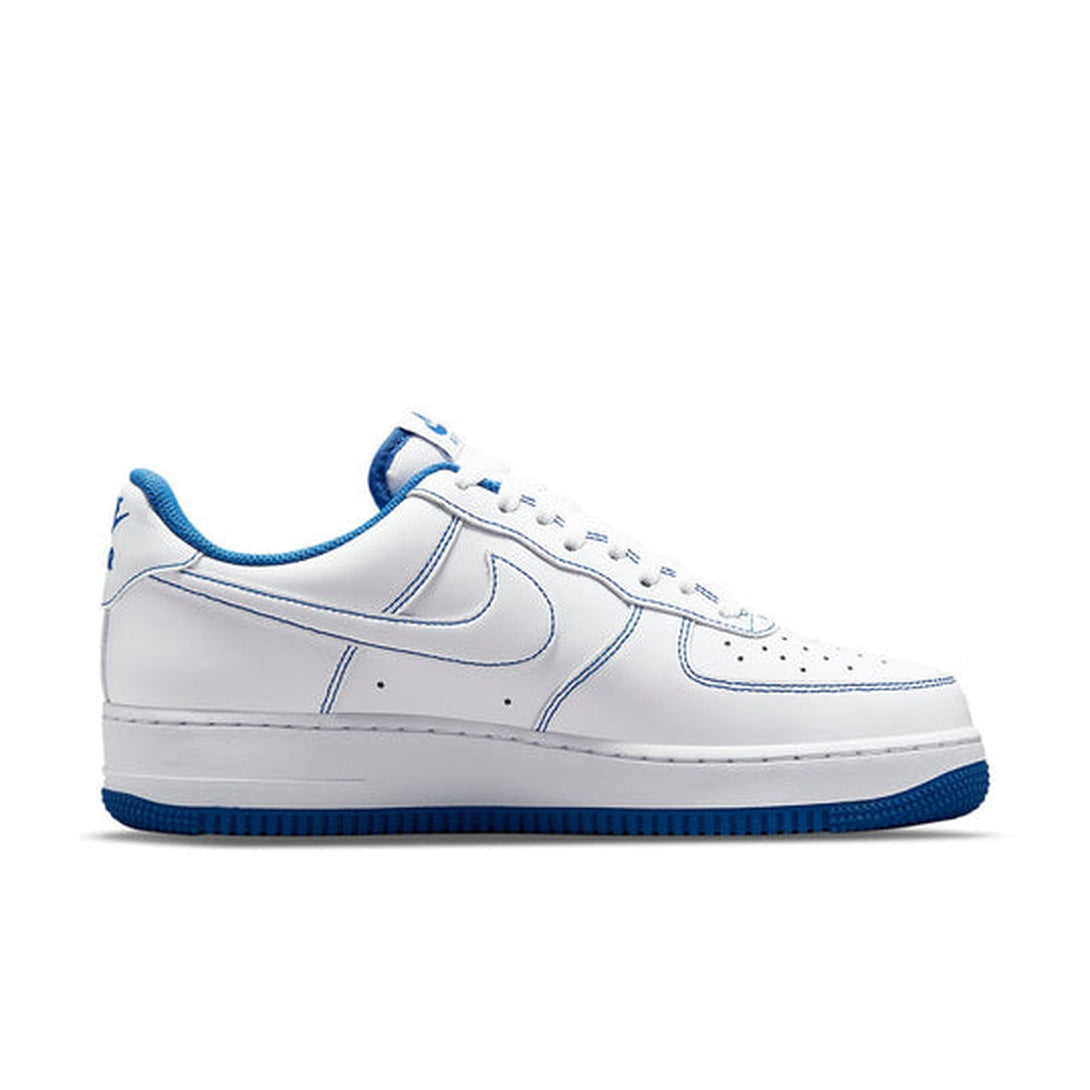 Nike Air Force 1 '07 'Contrast Stitch - White Game Royal'- Streetwear Fashion - ellesey.com