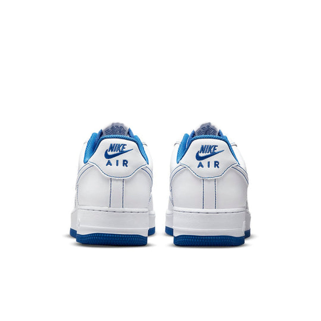 Nike Air Force 1 '07 'Contrast Stitch - White Game Royal'- Streetwear Fashion - ellesey.com