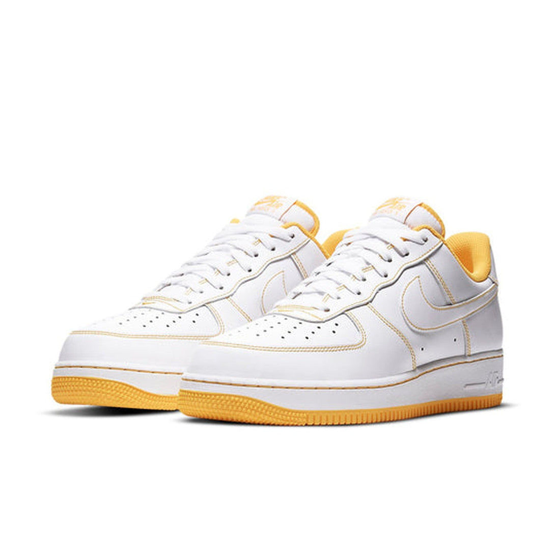 Nike Air Force 1 '07 'Contrast Stitch - White Laser Orange'- Streetwear Fashion - ellesey.com