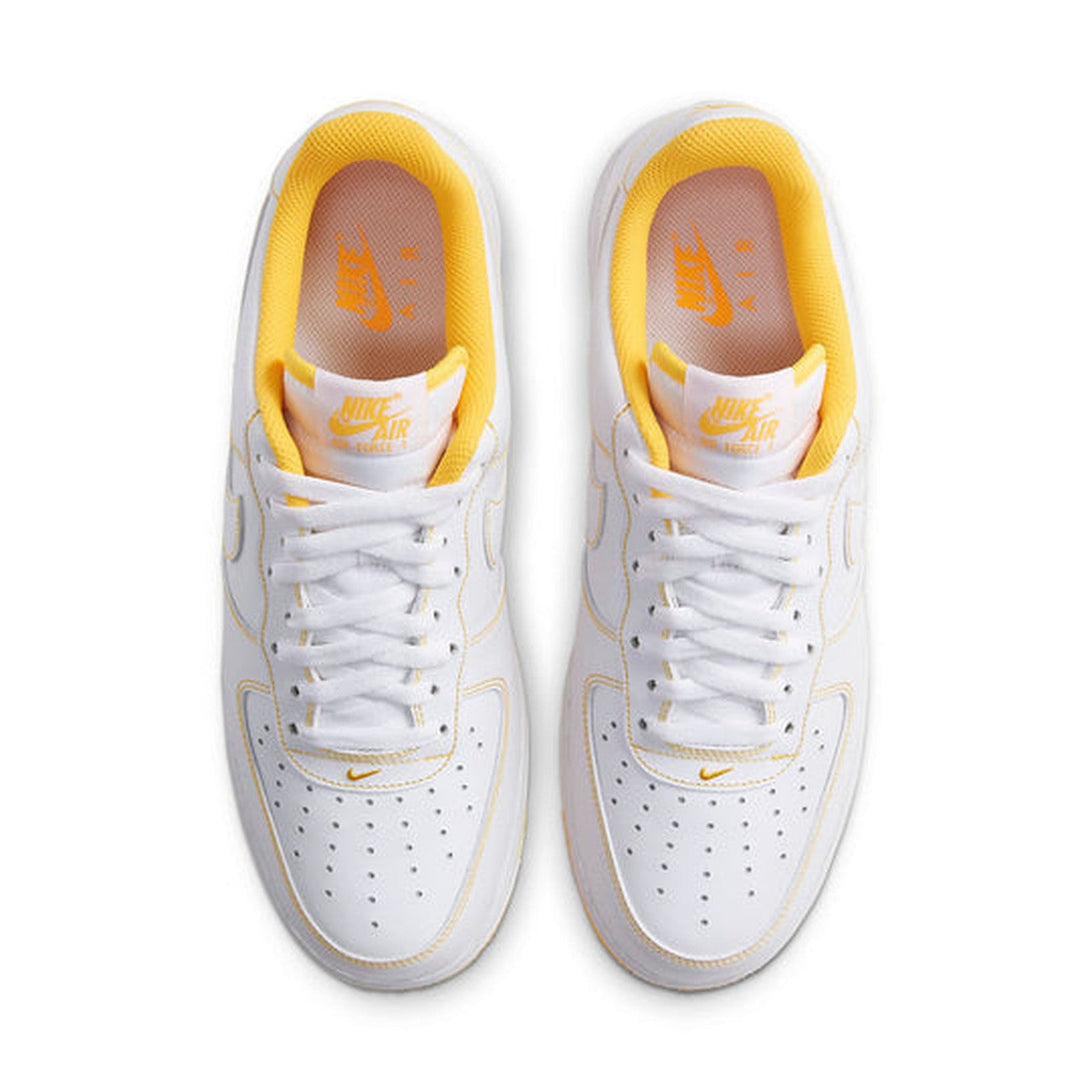 Nike Air Force 1 '07 'Contrast Stitch - White Laser Orange'- Streetwear Fashion - ellesey.com