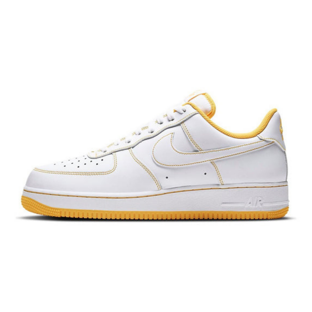 Nike Air Force 1 '07 'Contrast Stitch - White Laser Orange'- Streetwear Fashion - ellesey.com