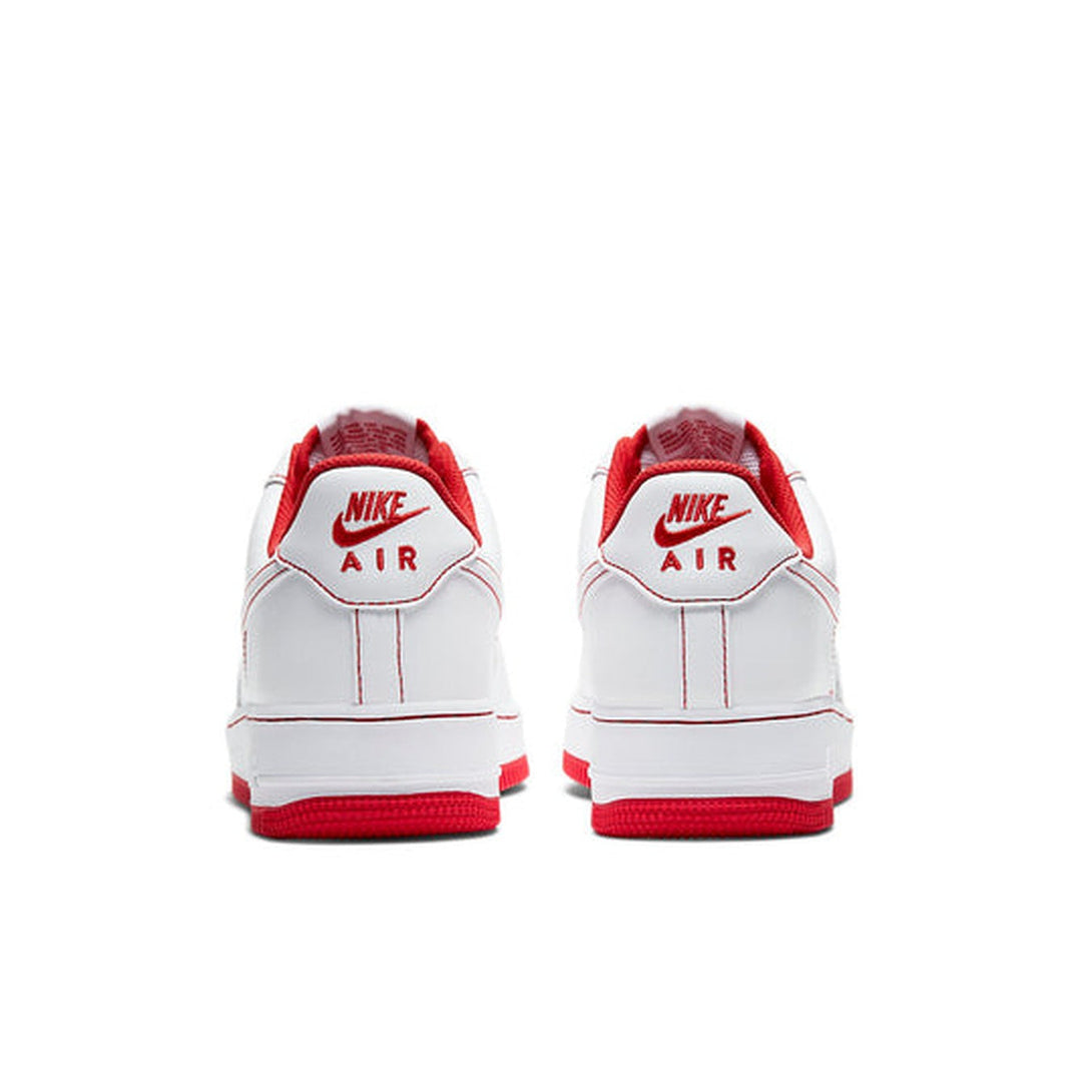 Nike Air Force 1 '07 'Contrast Stitch - White University Red'- Streetwear Fashion - ellesey.com