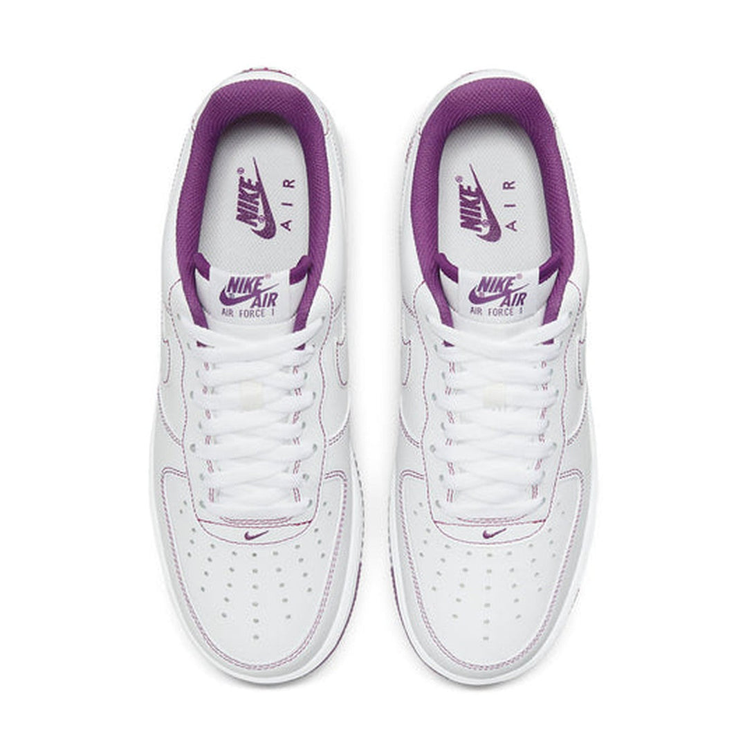 Nike Air Force 1 '07 'Contrast Stitch - White Viotech'- Streetwear Fashion - ellesey.com