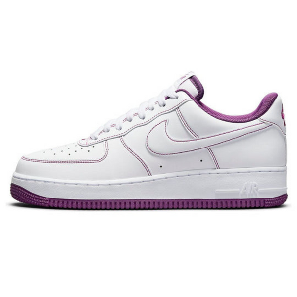 Nike Air Force 1 '07 'Contrast Stitch - White Viotech'- Streetwear Fashion - ellesey.com