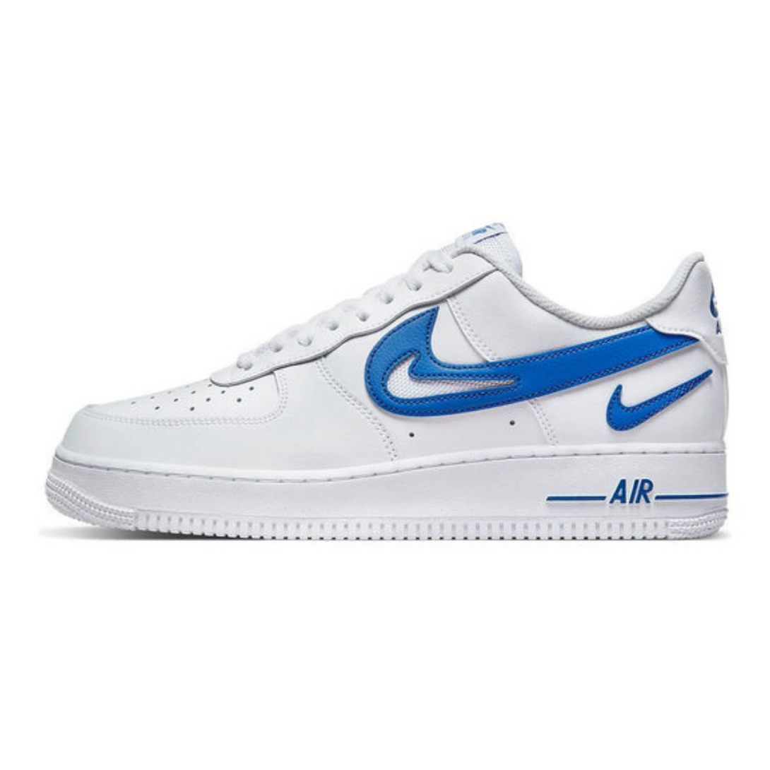 Nike Air Force 1 '07 'Cut Out Swoosh - Game Royal'- Streetwear Fashion - ellesey.com