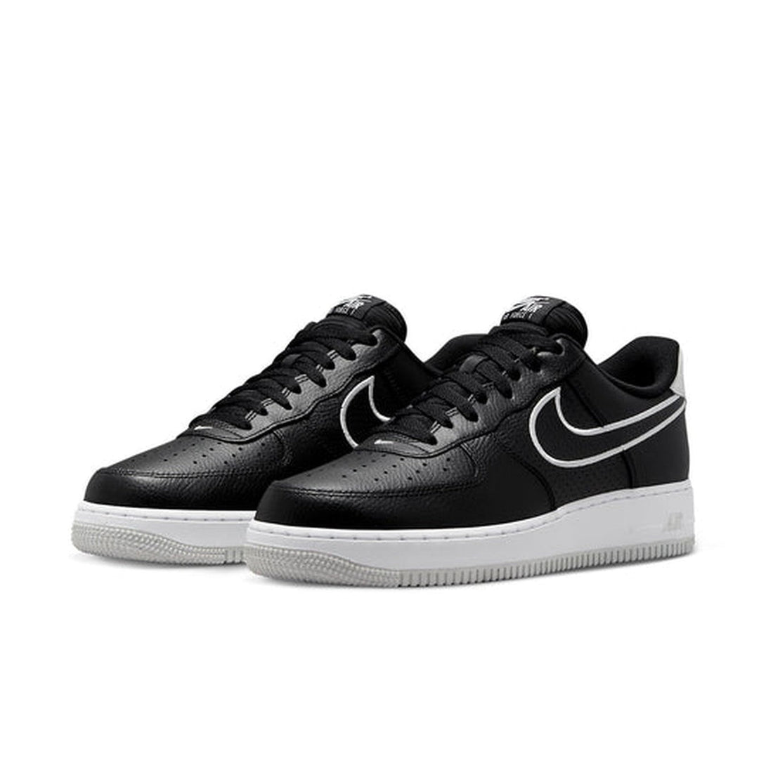 Nike Air Force 1 '07 'Embroidered Swoosh - Black'- Streetwear Fashion - ellesey.com