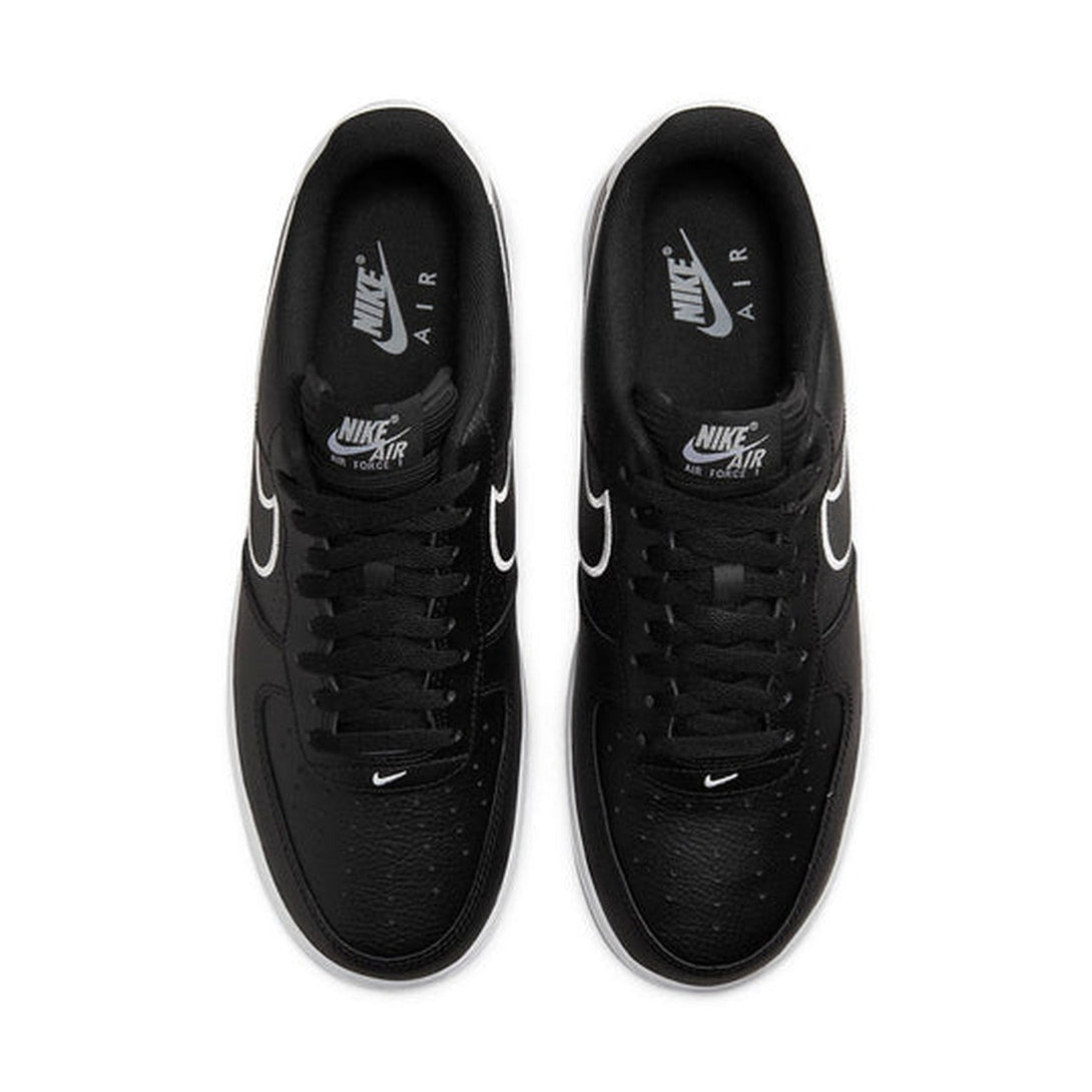 Nike Air Force 1 '07 'Embroidered Swoosh - Black'- Streetwear Fashion - ellesey.com