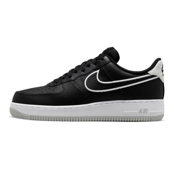 Nike Air Force 1 '07 'Embroidered Swoosh - Black'- Streetwear Fashion - ellesey.com