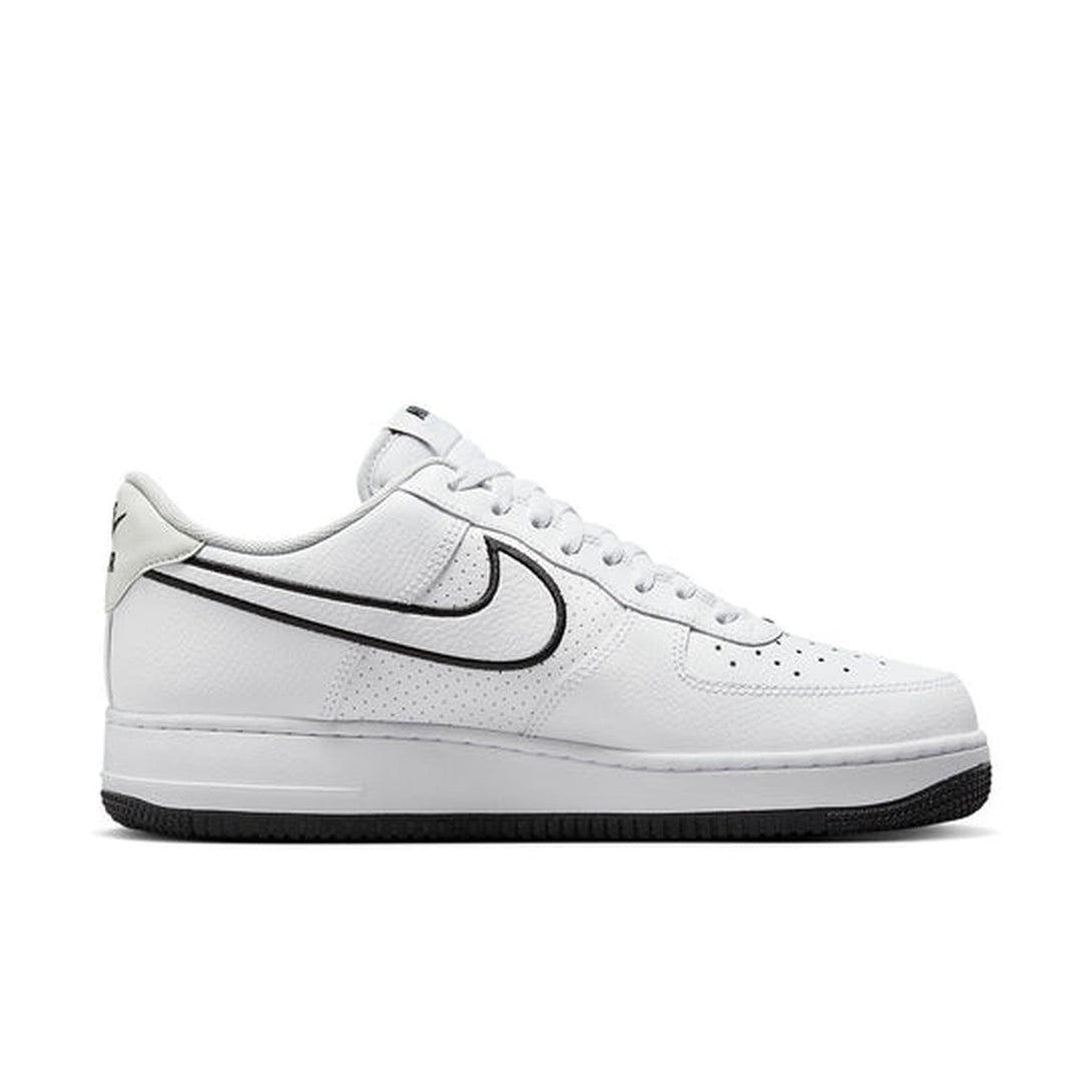 Nike Air Force 1 '07 'Embroidered Swoosh - White Black'- Streetwear Fashion - ellesey.com