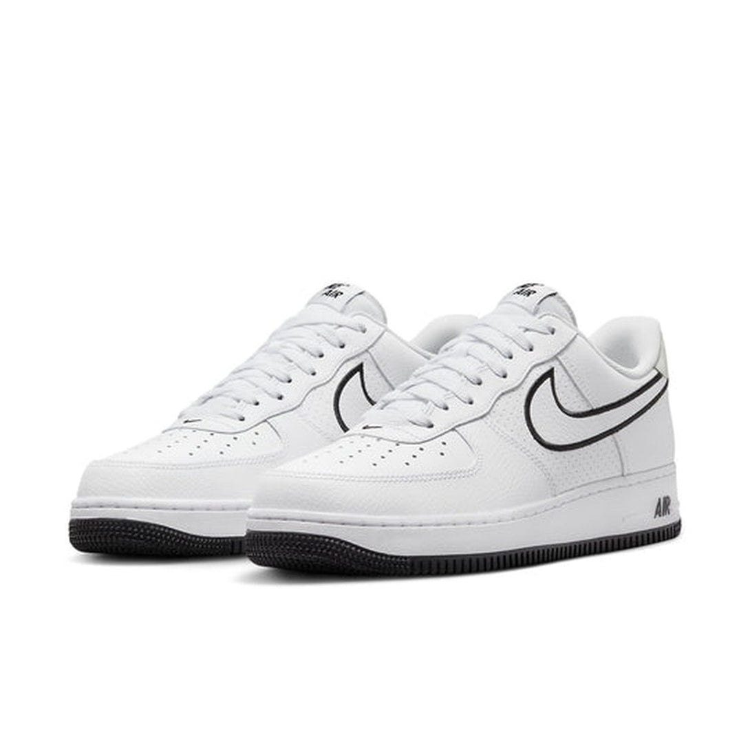 Nike Air Force 1 '07 'Embroidered Swoosh - White Black'- Streetwear Fashion - ellesey.com