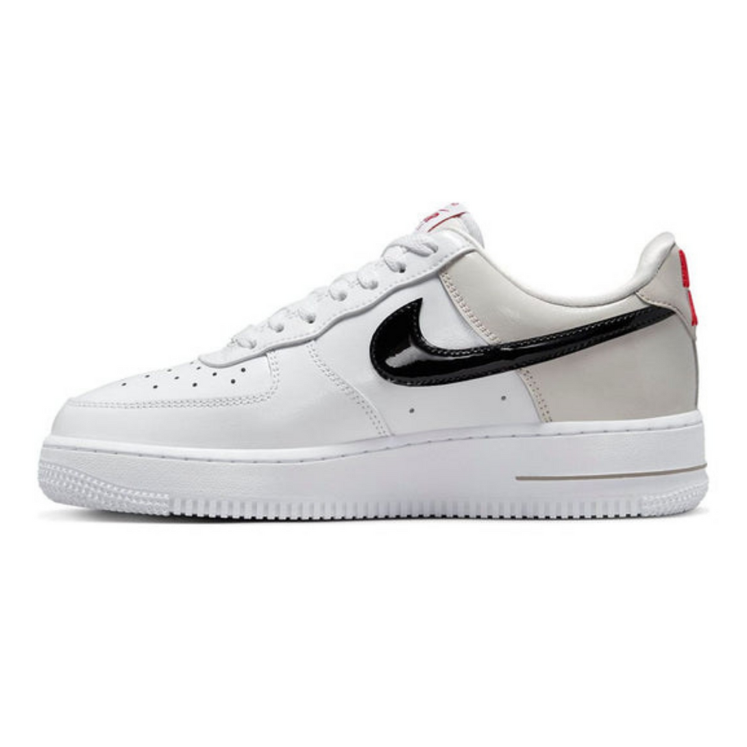 Nike Air Force 1 '07 Essential 'White Iron Ore Patent'- Streetwear Fashion - ellesey.com