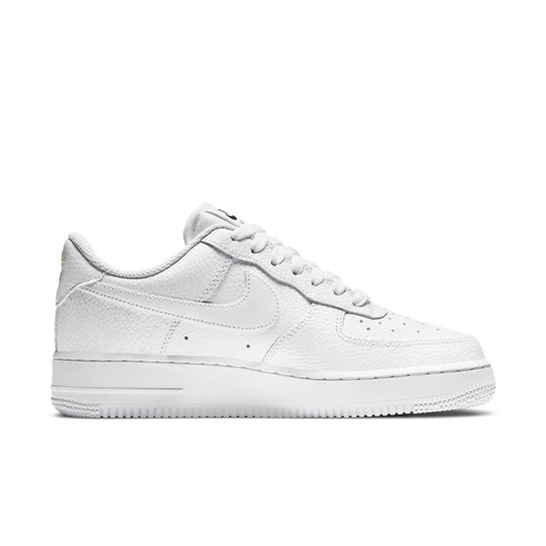 Nike Air Force 1 '07 Essential 'White Metallic Gold'- Streetwear Fashion - ellesey.com