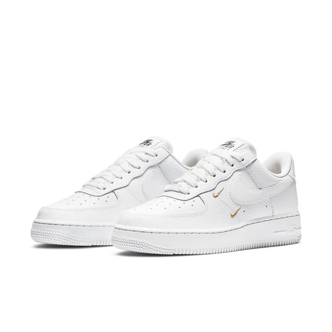 Nike Air Force 1 '07 Essential 'White Metallic Gold'- Streetwear Fashion - ellesey.com