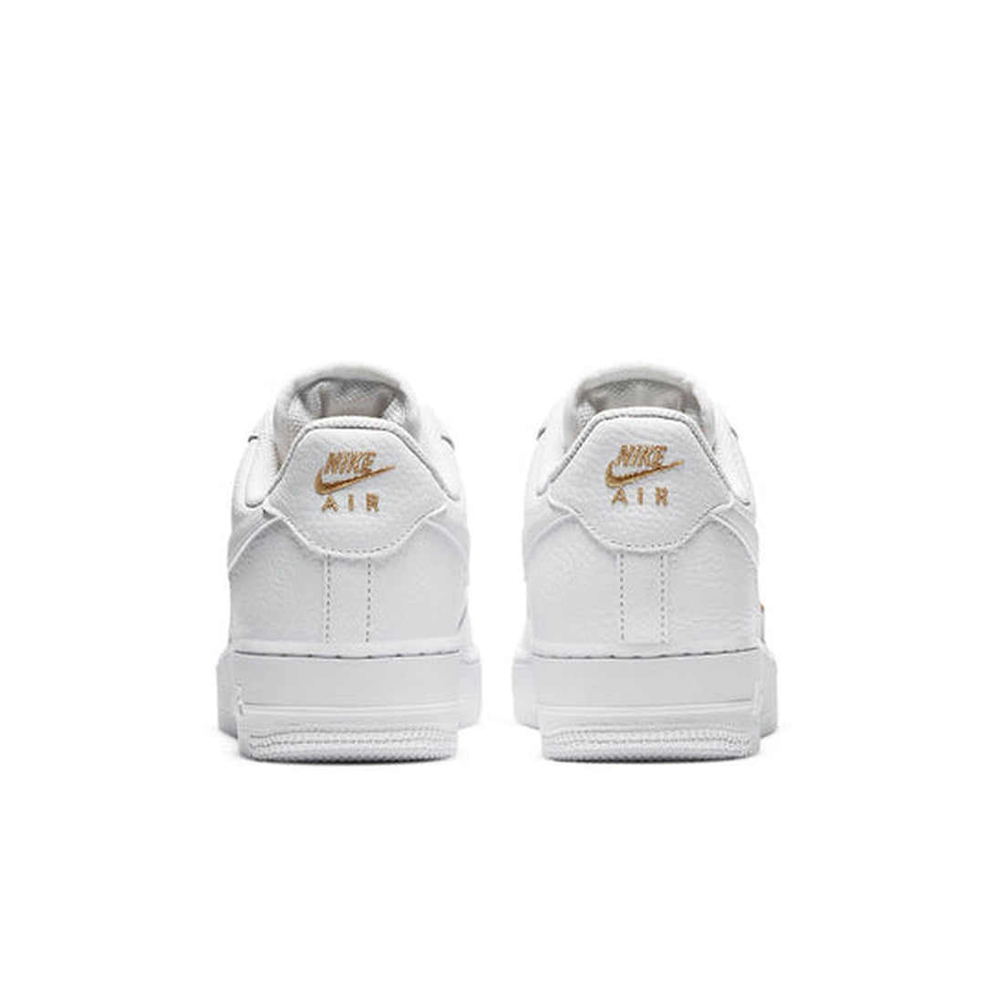 Nike Air Force 1 '07 Essential 'White Metallic Gold'- Streetwear Fashion - ellesey.com