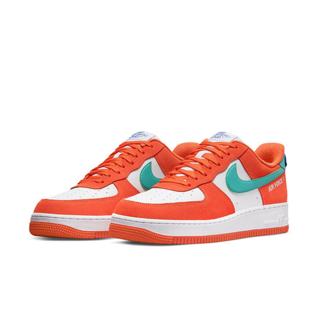 Nike Air Force 1 '07 LV8 'Athletic Club - Rush Orange Washed Teal'- Streetwear Fashion - ellesey.com