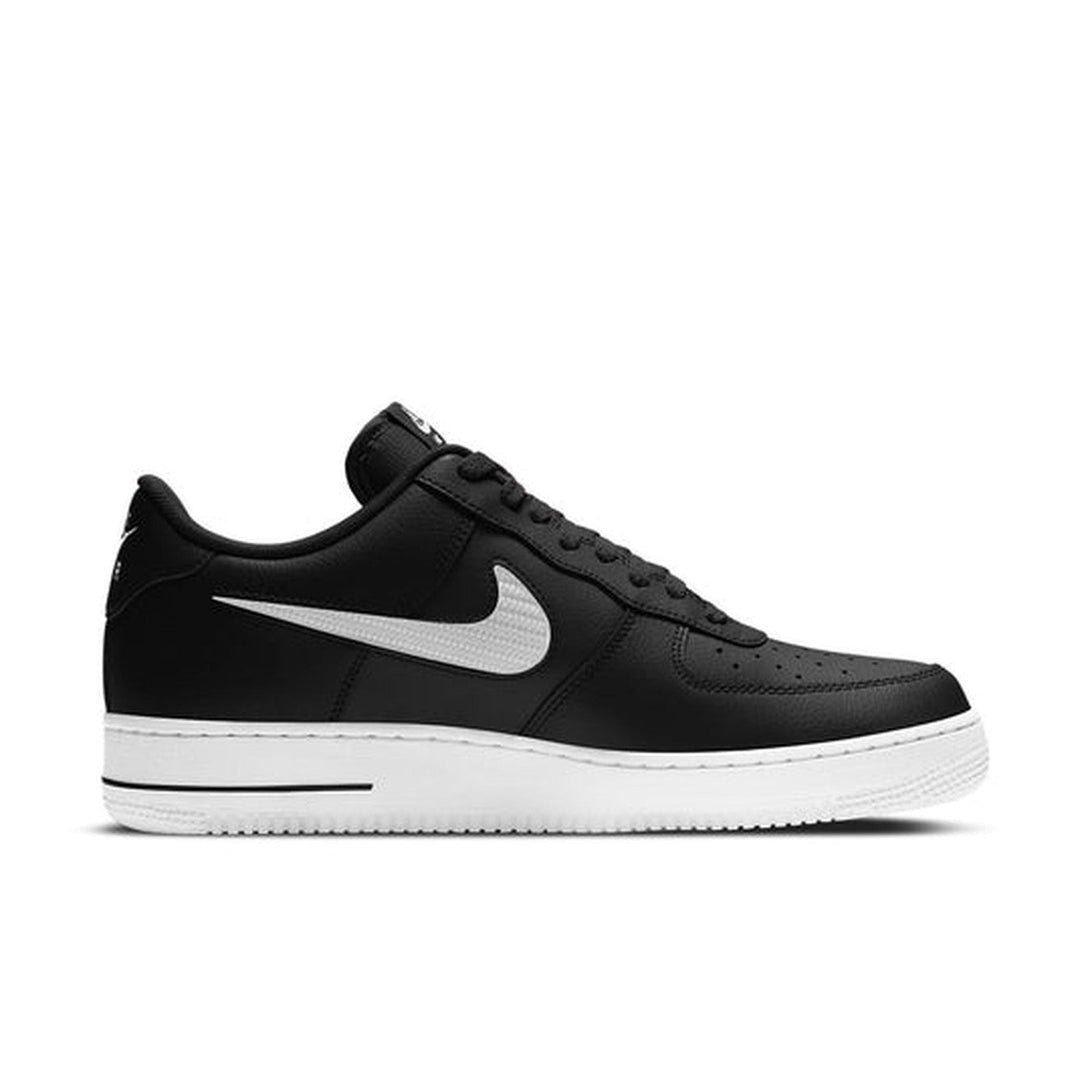 Nike Air Force 1 '07 LV8 'Cut Out Swoosh - Black White'- Streetwear Fashion - ellesey.com