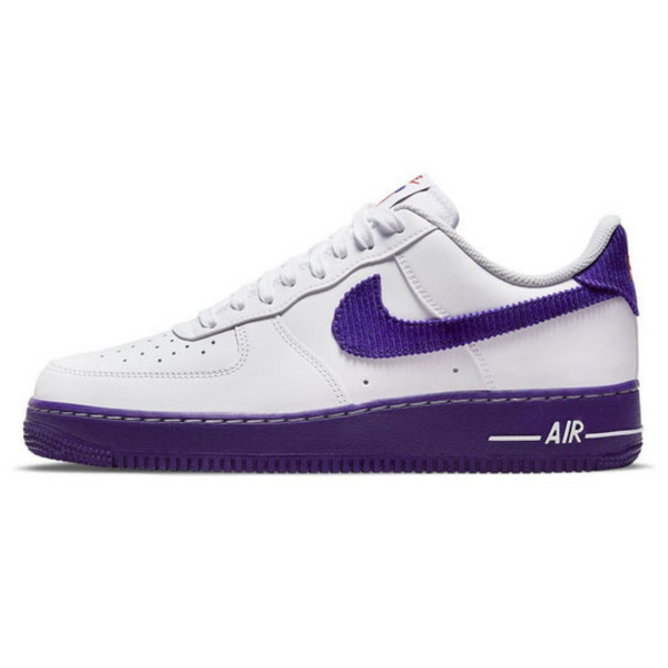 Nike Air Force 1 '07 LV8 EMB 'White Court Purple'- Streetwear Fashion - ellesey.com