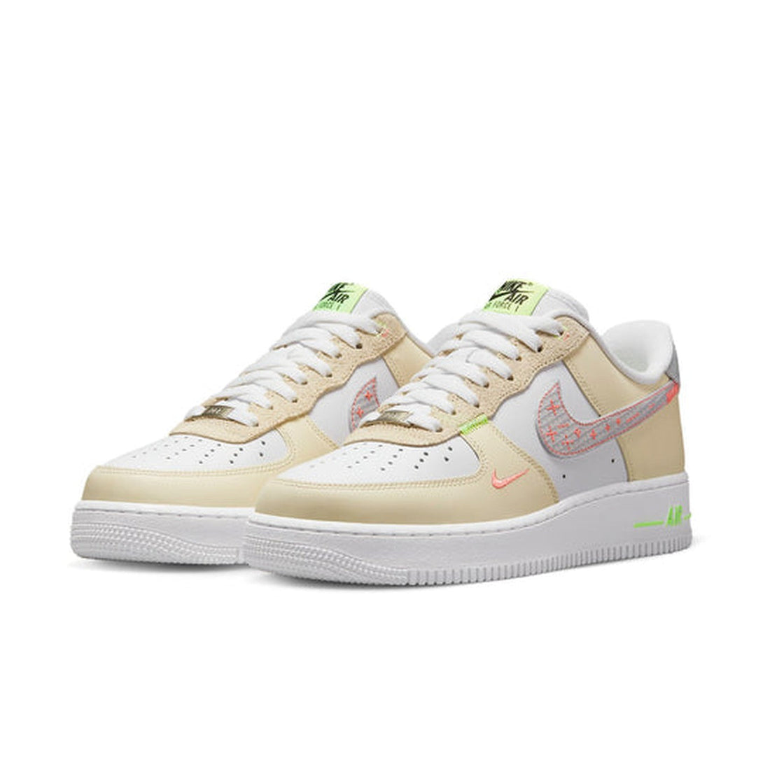 Nike Air Force 1 '07 LV8 'Just Stitch It - White Shade Green'- Streetwear Fashion - ellesey.com