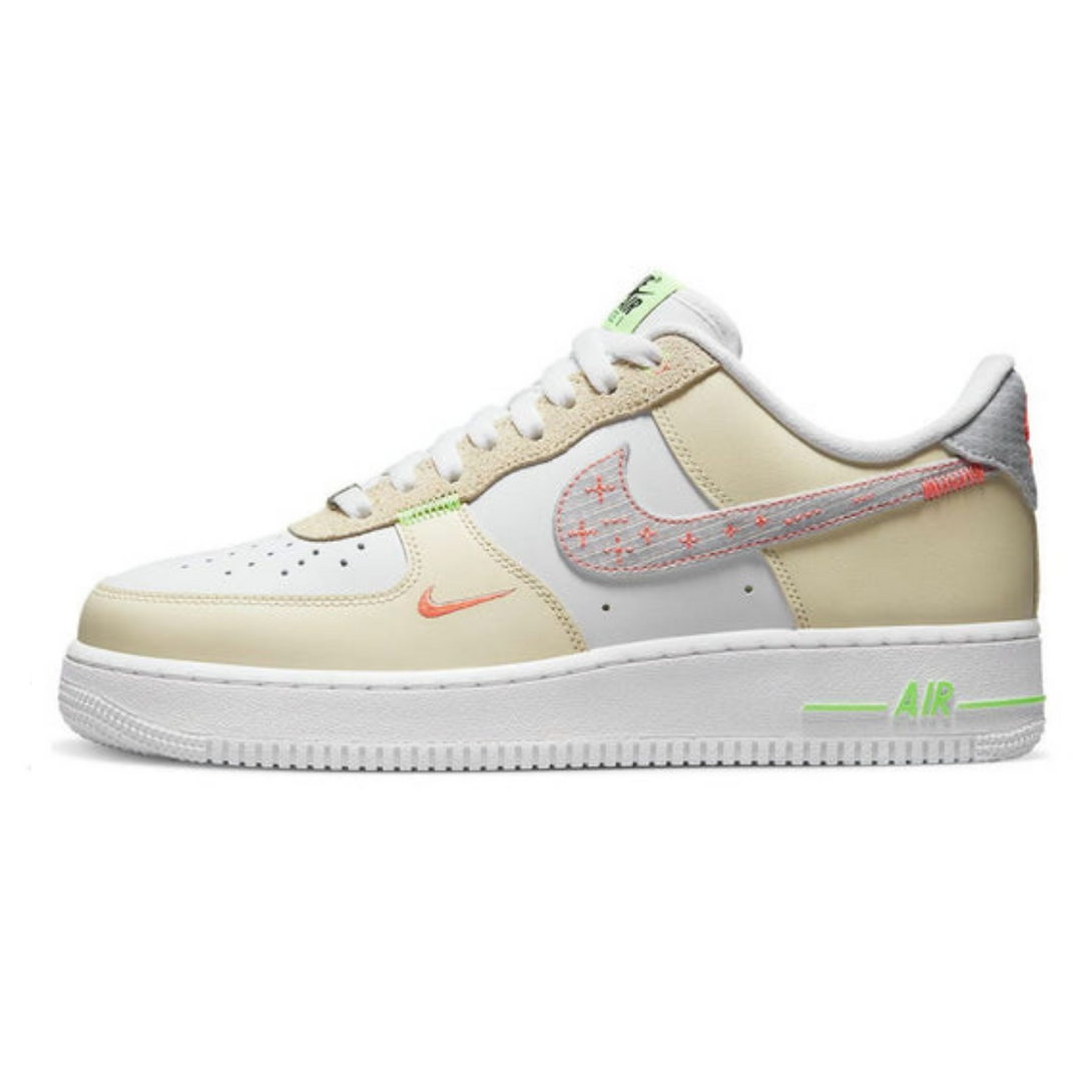 Nike Air Force 1 '07 LV8 'Just Stitch It - White Shade Green'- Streetwear Fashion - ellesey.com