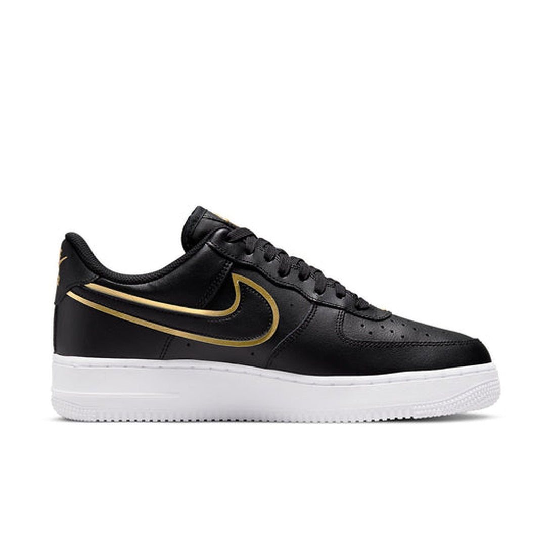 Nike Air Force 1 '07 LV8 'Metallic Swoosh Pack - Black'- Streetwear Fashion - ellesey.com