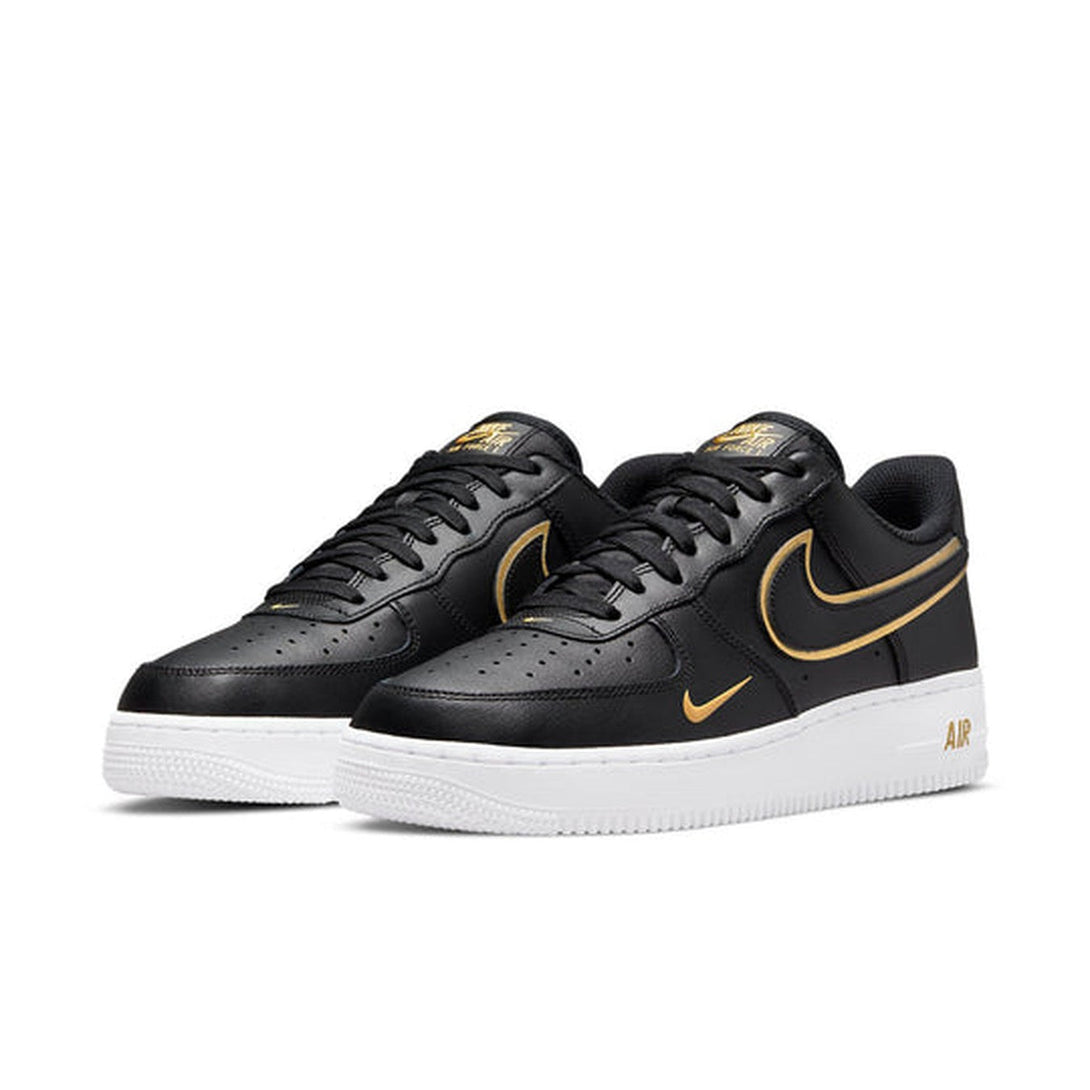 Nike Air Force 1 '07 LV8 'Metallic Swoosh Pack - Black'- Streetwear Fashion - ellesey.com