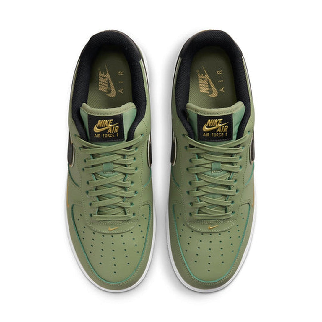 Nike Air Force 1 '07 LV8 'Metallic Swoosh Pack - Oil Green'- Streetwear Fashion - ellesey.com