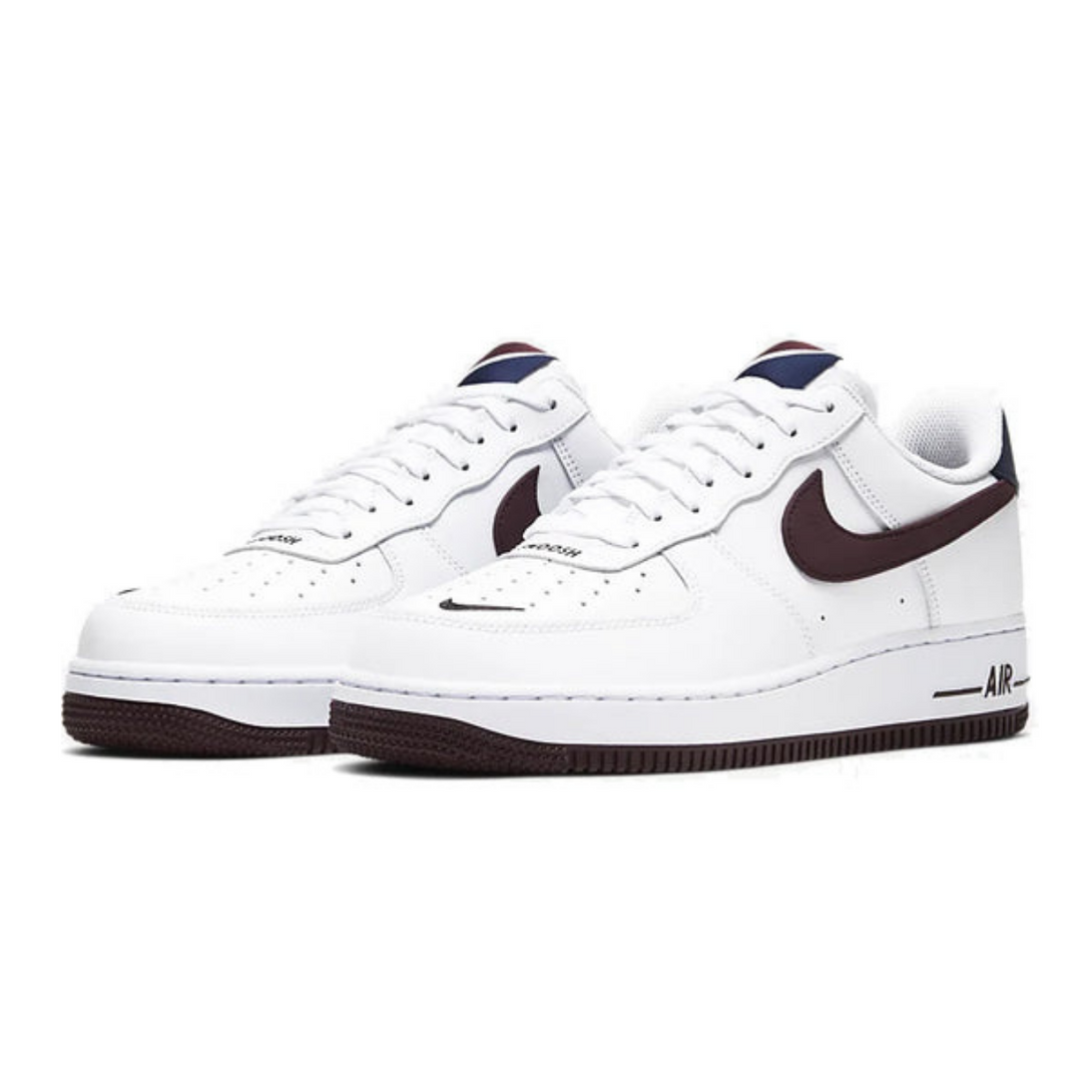 Nike Air Force 1 '07 LV8 'White Night Maroon'- Streetwear Fashion - ellesey.com