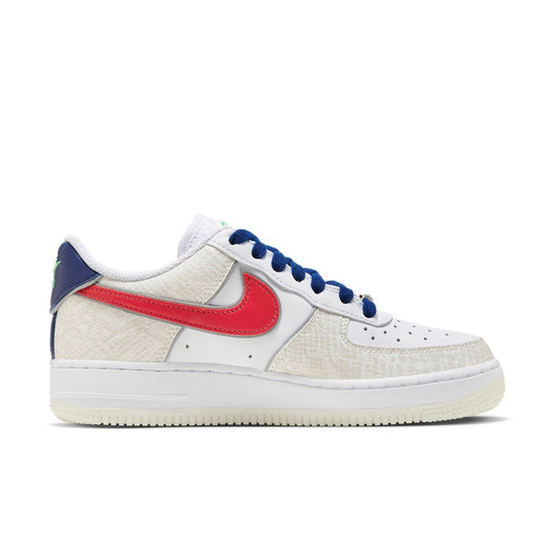 Nike Air Force 1 '07 LX 'Just Do It - White University Red Snakeskin'- Streetwear Fashion - ellesey.com