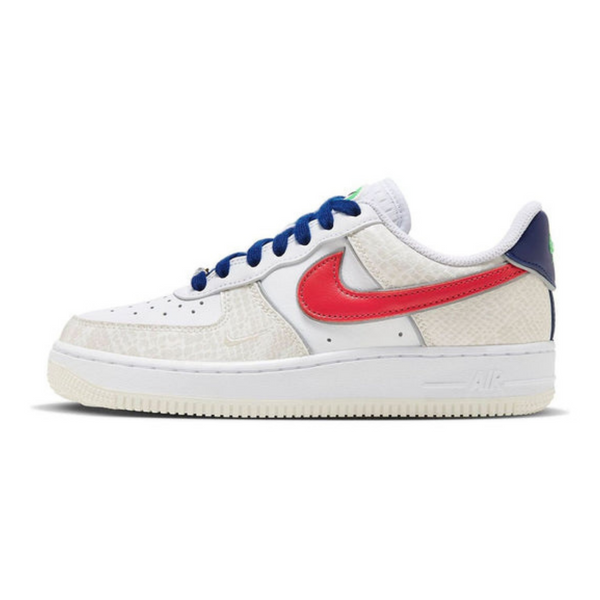 Nike Air Force 1 '07 LX 'Just Do It - White University Red Snakeskin'- Streetwear Fashion - ellesey.com