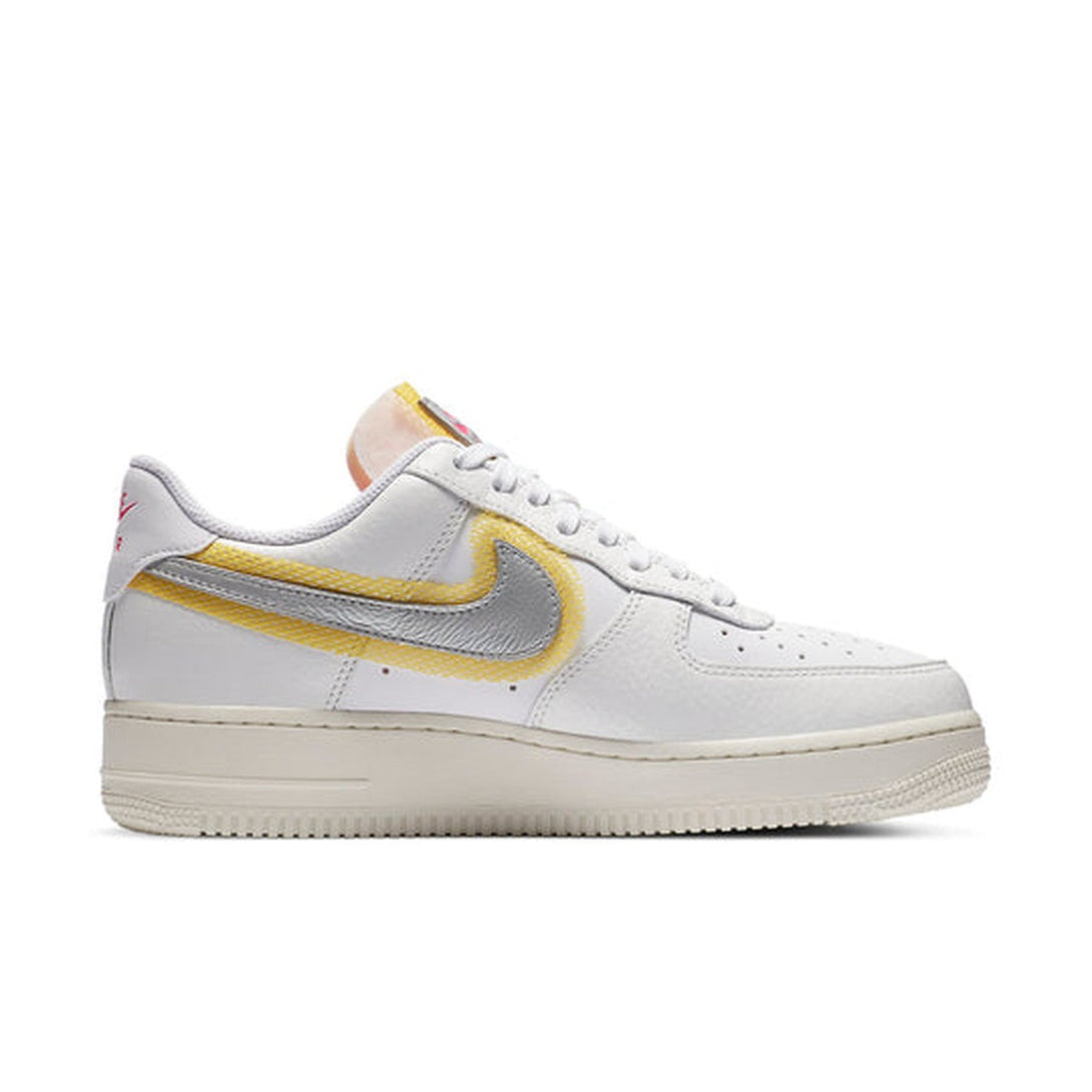 Nike Air Force 1 '07 LX 'White Metallic Silver Gold'- Streetwear Fashion - ellesey.com