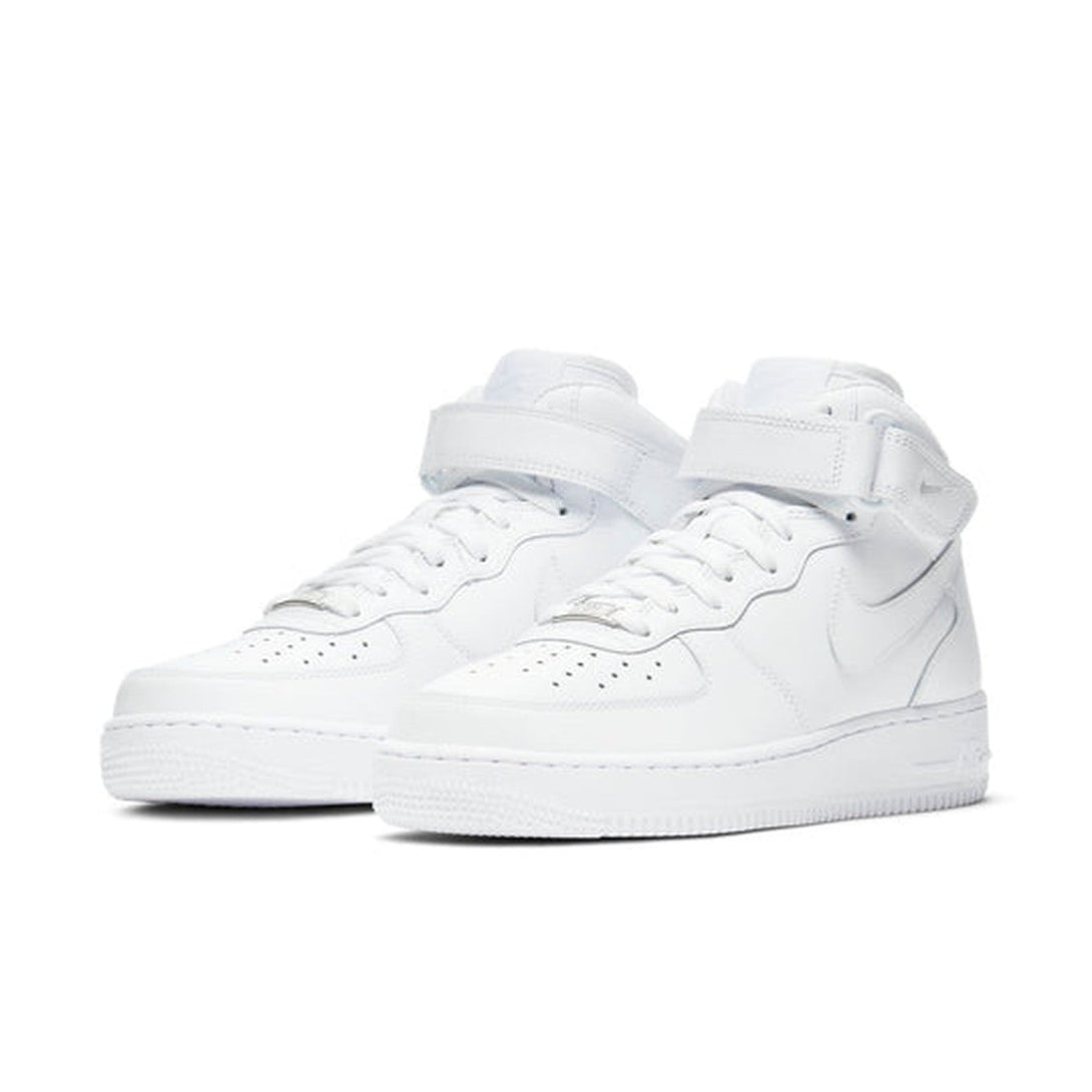 Nike Air Force 1 '07 Mid 'Triple White'- Streetwear Fashion - ellesey.com