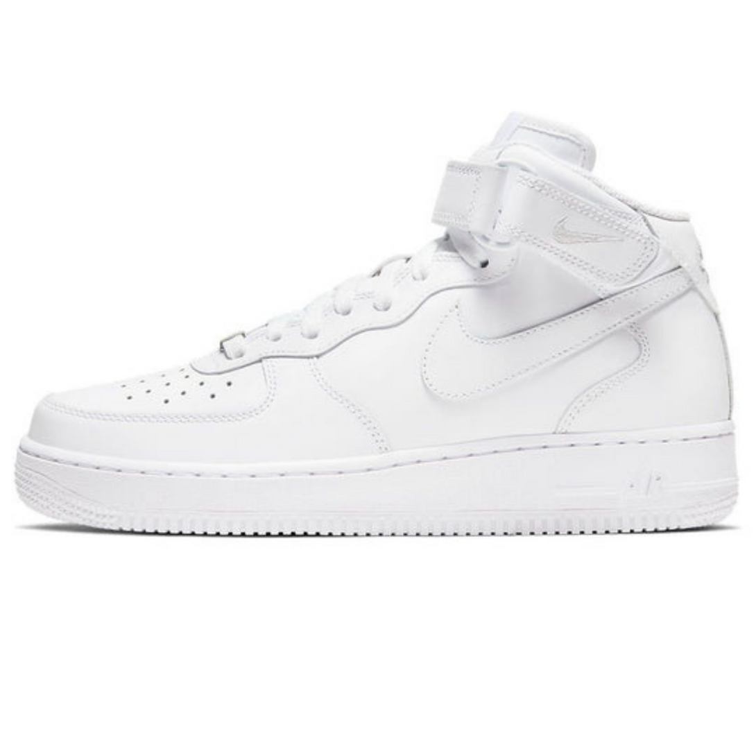 Nike Air Force 1 '07 Mid 'Triple White'- Streetwear Fashion - ellesey.com