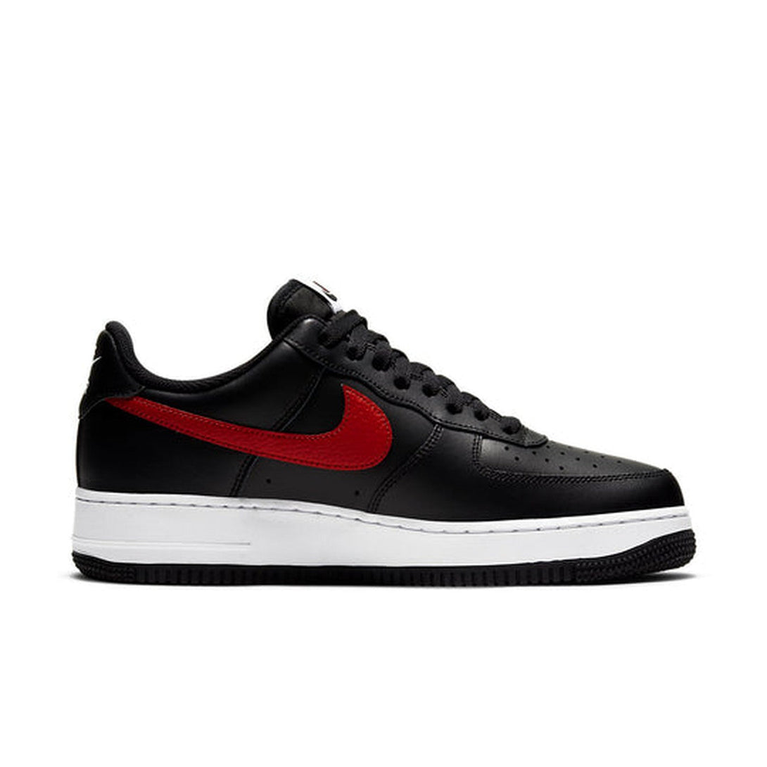 Nike Air Force 1 '07 'Mismatch Swooshes - Black'- Streetwear Fashion - ellesey.com