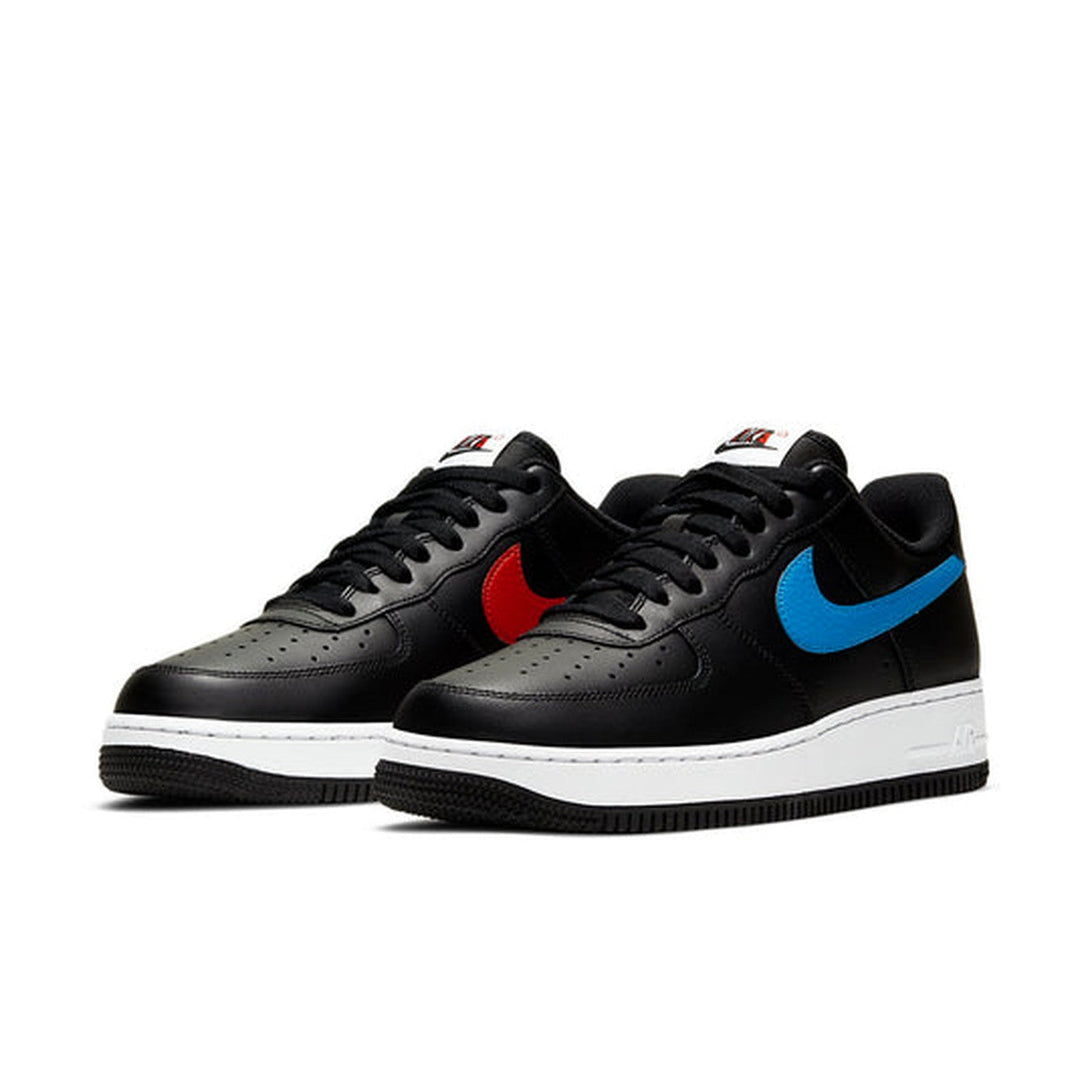 Nike Air Force 1 '07 'Mismatch Swooshes - Black'- Streetwear Fashion - ellesey.com