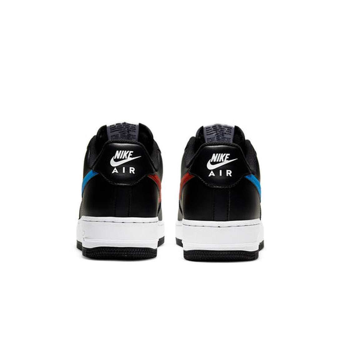 Nike Air Force 1 '07 'Mismatch Swooshes - Black'- Streetwear Fashion - ellesey.com