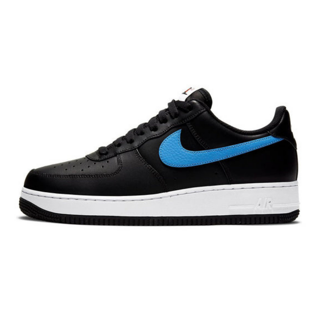 Nike Air Force 1 '07 'Mismatch Swooshes - Black'- Streetwear Fashion - ellesey.com