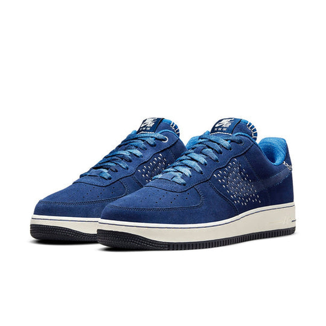 Nike Air Force 1 '07 PRM The One Line Low-top Sneakers Blue Unisex 'Blue White Black'- Streetwear Fashion - ellesey.com