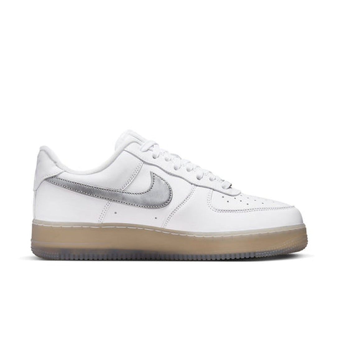 Nike Air Force 1 '07 Premium 'White Metallic Silver'- Streetwear Fashion - ellesey.com