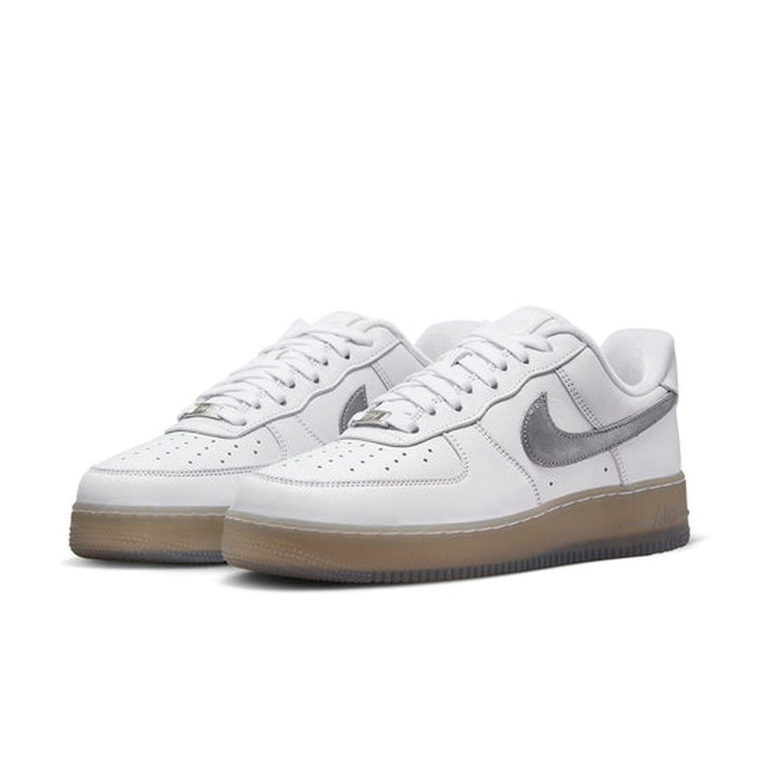 Nike Air Force 1 '07 Premium 'White Metallic Silver'- Streetwear Fashion - ellesey.com