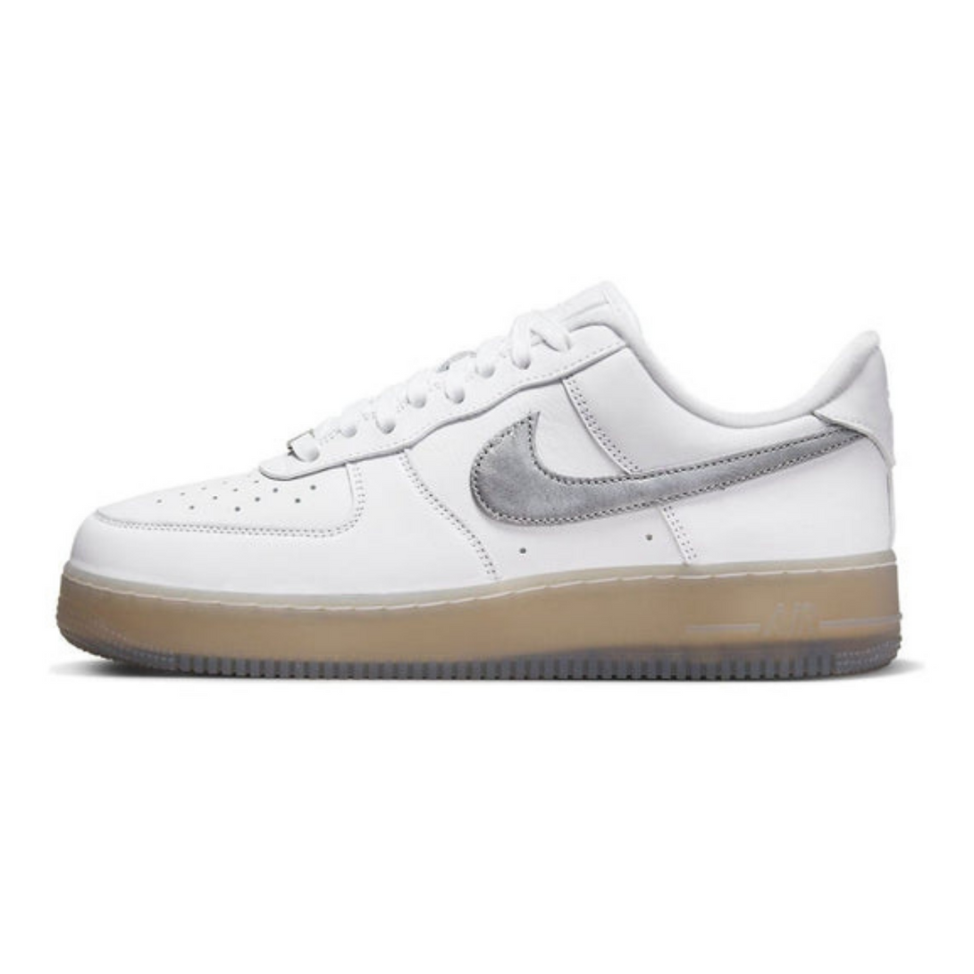 Nike Air Force 1 '07 Premium 'White Metallic Silver'- Streetwear Fashion - ellesey.com