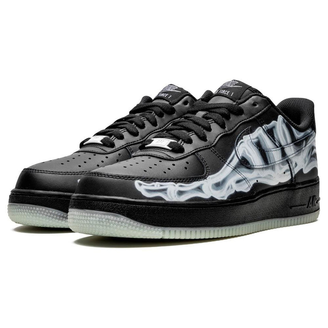 Nike Air Force 1 '07 QS 'Black Skeleton'- Streetwear Fashion - ellesey.com